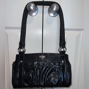 Black MICHE purse with leather straps